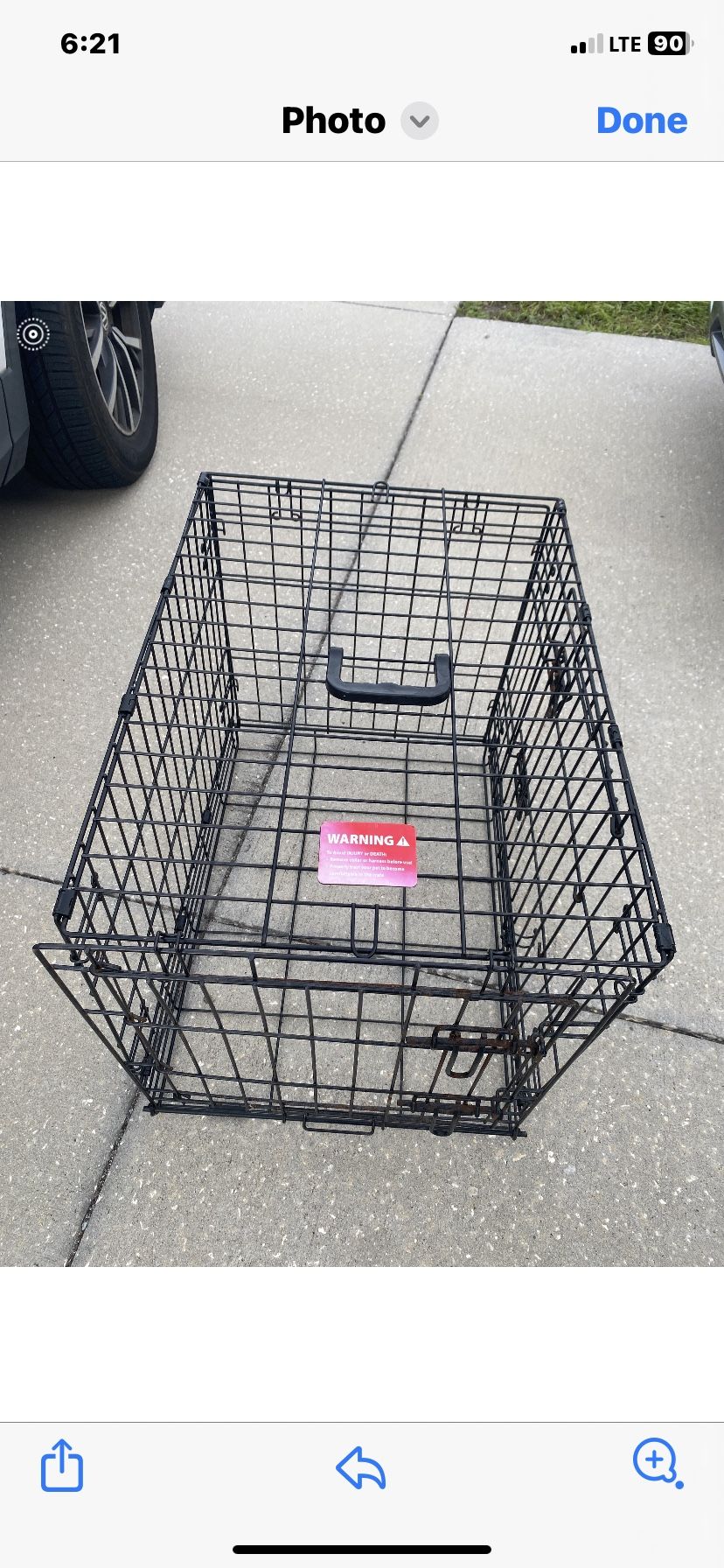 Black Cage For Medium Size Animal 