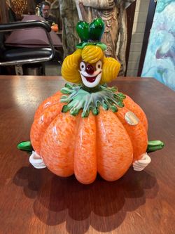 Hand blown Glass awesome pumpkin