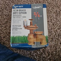 3/4" In Brass Anti-Sipon Auto Sprinkler Valve