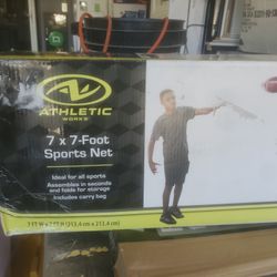 7 foot by 7 foot sports net. New In Box.