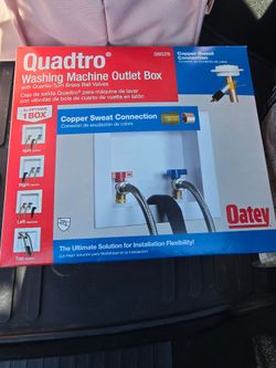 Washing machine outlet box