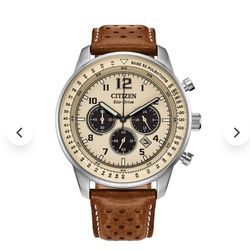 Citizen Eco-Drive Weekender Leather Men's Watch