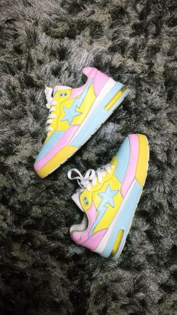 Authentic Bapesta Roadsta Cotton Candy Sax Pink Size Men Could