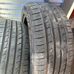 2 Tires 225/50/17. 90-95 Life Tread.   Manufactured Date (2024)