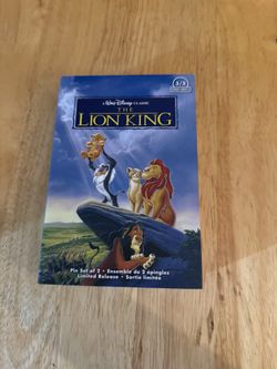 The Lion King Pin Set Of 2, 3/5 Series
