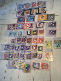Pokemon vintage stickers / cards
