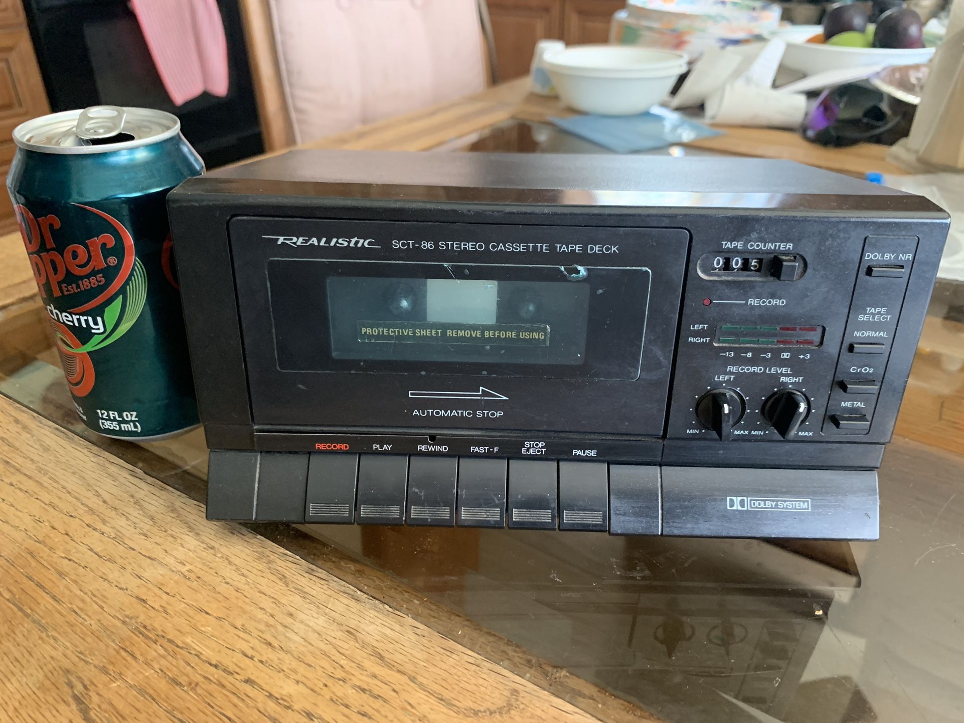 Realistic 1992, Stereo Cassette Deck SCT-86