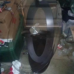 Beautiful Entry Oak Glass Table