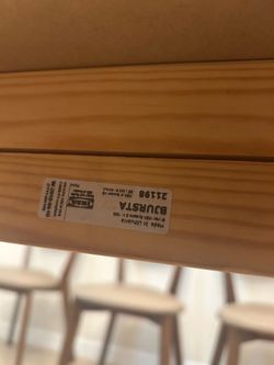 IKEA BJURSTA 2 leaf extendable Dining table  with 4 chairs