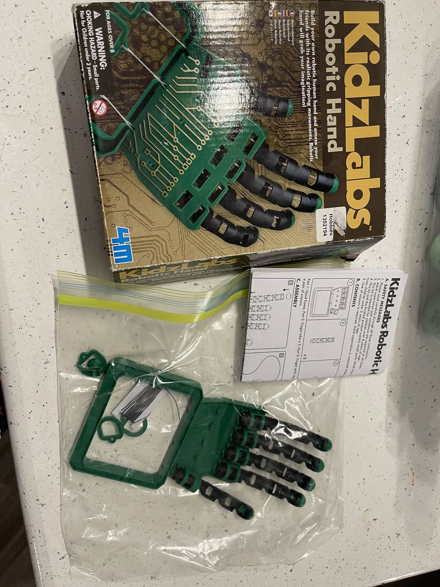 Summer STEM Project KidzLabs Robotic Hand