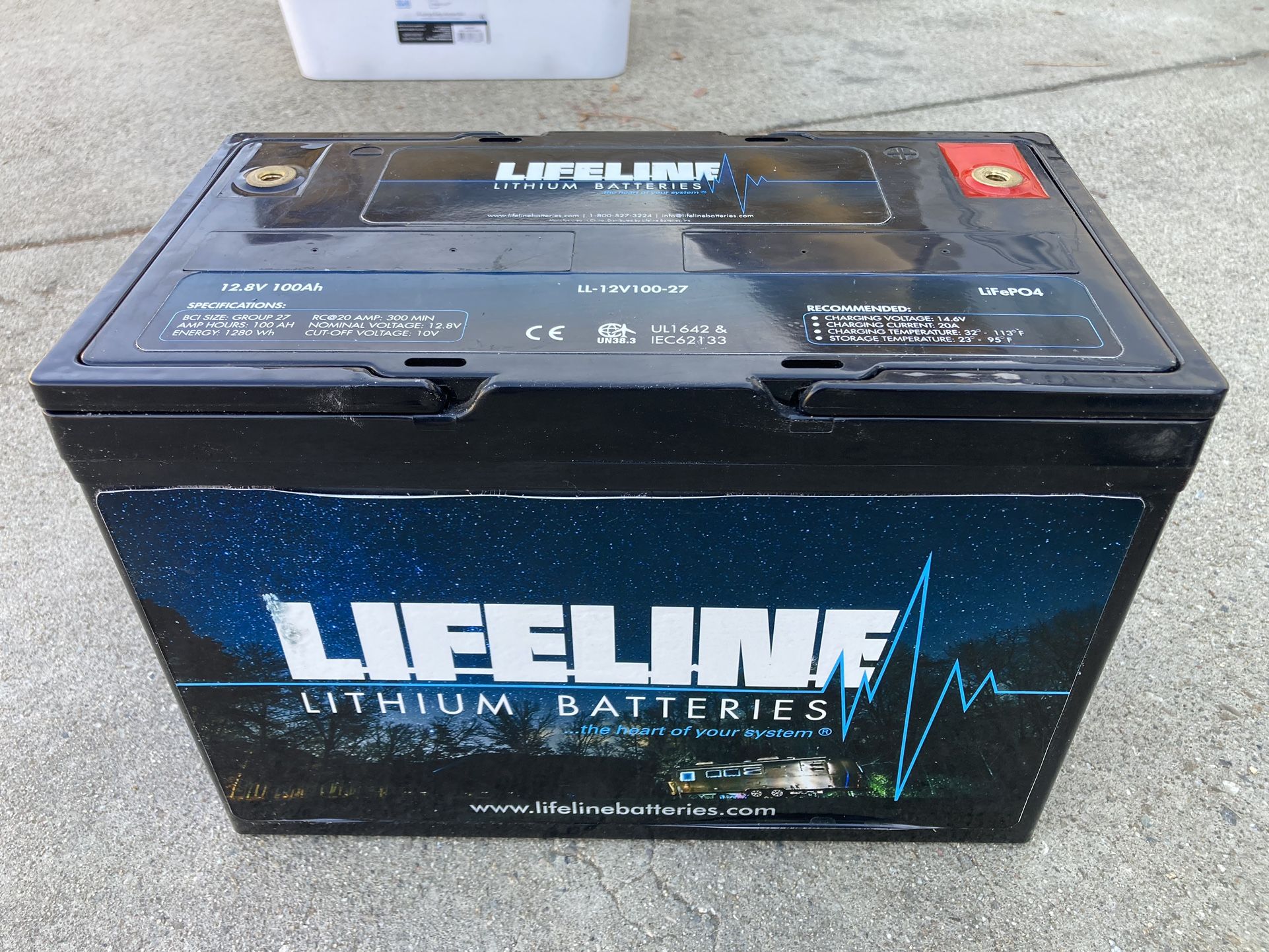 105AH Lifeline Lithium LiFePO4 RV -NOT AGM Battery