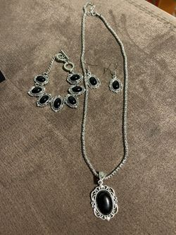 Necklace, Bracelet And Earrings Set
