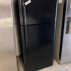 Black Top Freezer Refrigerator Frigidaire Used
