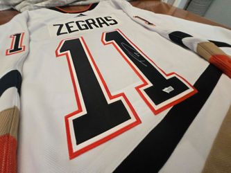 Trevor Zegras  Signed Auto Anaheim Ducks Authentic Jersey Fanatics COA