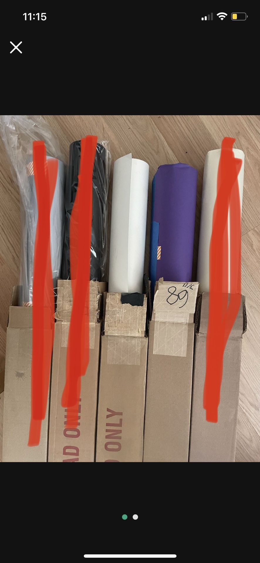 Used Seamless Paper Photography Backdrop Paper 9 Ft