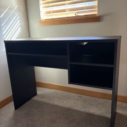 Simple Wooded Black Desk