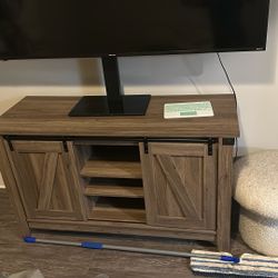 Barn door style tv stand or fish tank stand