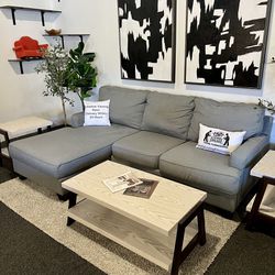 Gray Ashley 2 Piece sectional Couch (Delivery Available)