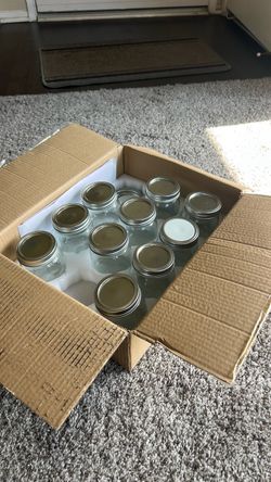 Mason Jars with Lids Set of 10
