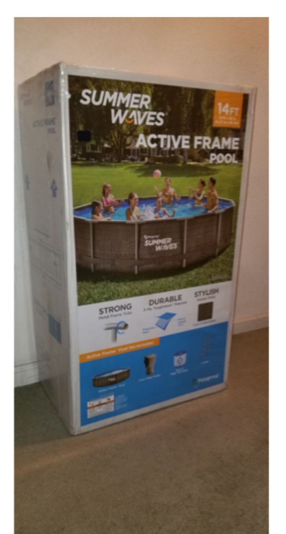 14’ x 36” Summer Waves Active Frame Swimming Pool