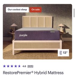 Purple RestorePremier® Hybrid Mattress NEW IN BOX