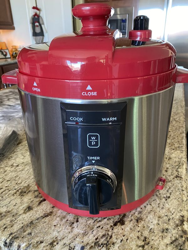 8 Qt Wolfgang Puck Red Electric Pressure Cooker NEW NEVER USED for Sale