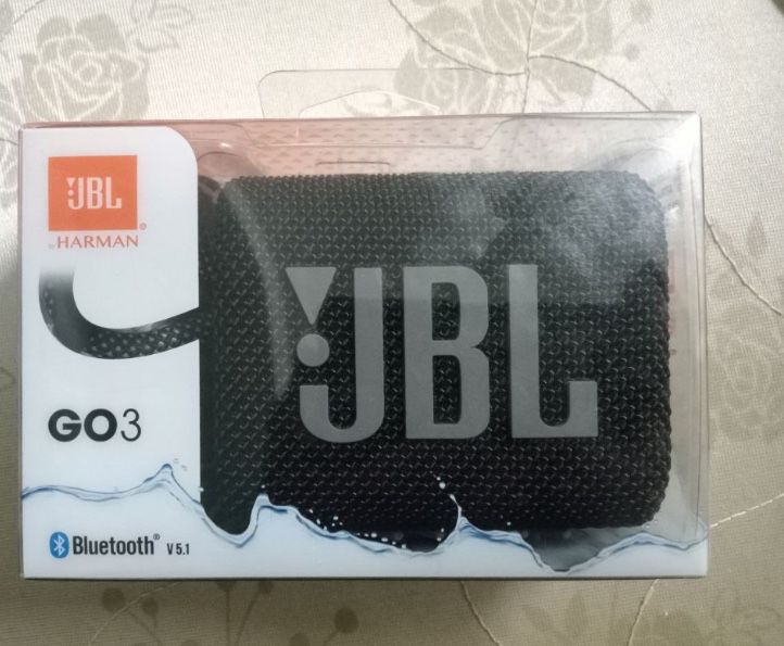 Brand New Never Used JBL Go 3 Black Portable Bluetooth Speaker