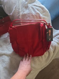 Genuine suede sling backpack