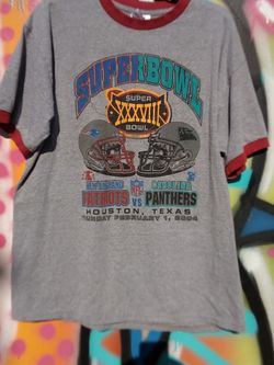 Superbowl T-shirt 2004 Adult Large