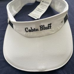 New! Sun Visor Cap Hat - Women’s One Size - White - Columbia - Cabin Bluff
