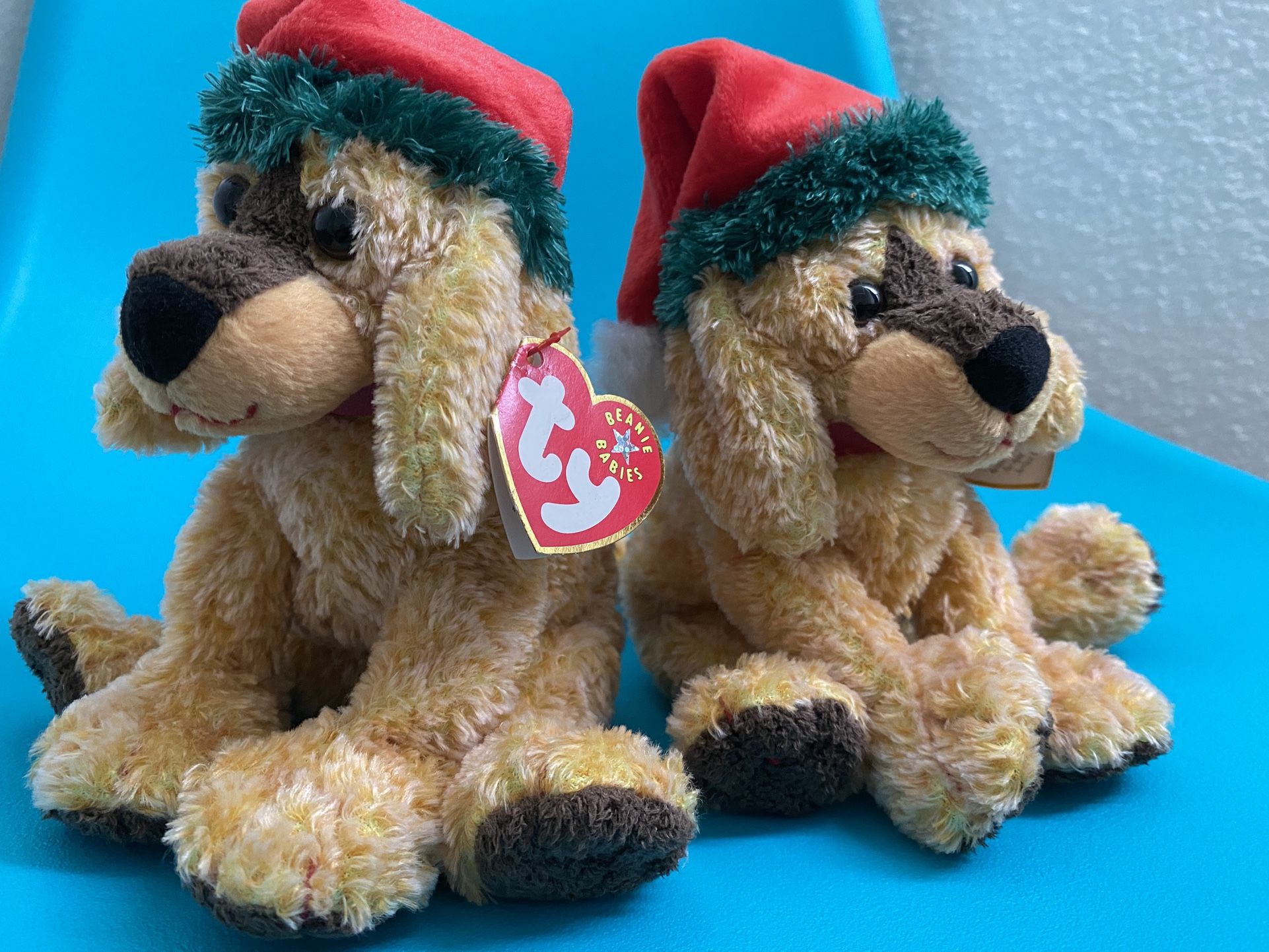 Set of Vintage Ty Beanie Babies Jinglepup from 2001 with Error Tush Tags