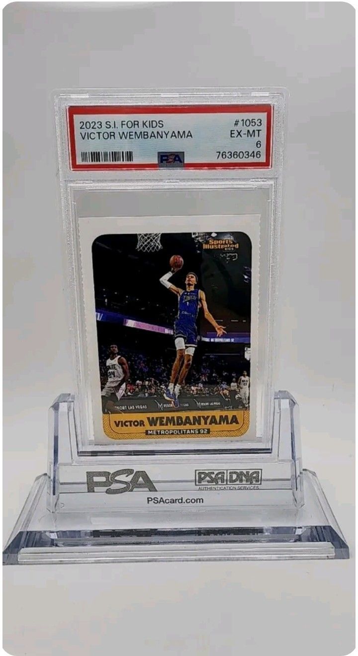 Victor Wembanyama Si For Kids Rookie Psa 6, Centered 🔥 🔥 🔥 Sports ILLISTRATED