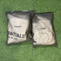 Fear of God Essentials Light OatMeal Uncuffed Sweatsuit Authentic Fear of God Essentials Light Oatmeal Sweatsuit