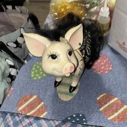 Cute little fancy pig. Adorable