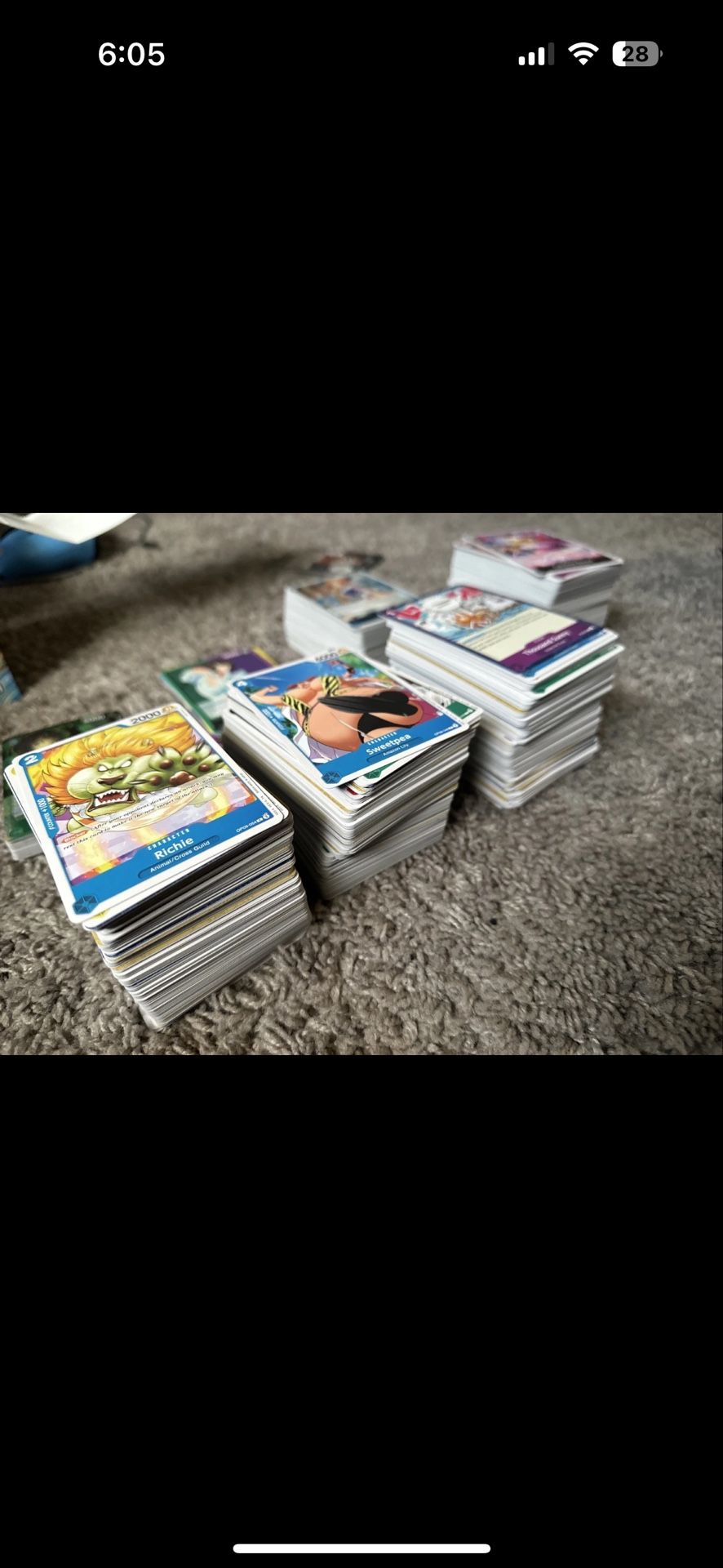 One piece Trading Cards Bulk Lot