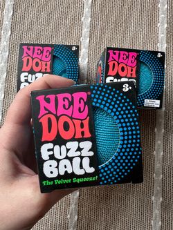 BLUE Authentic NeeDoh Fuzz Ball 💙 Brand New in Box!