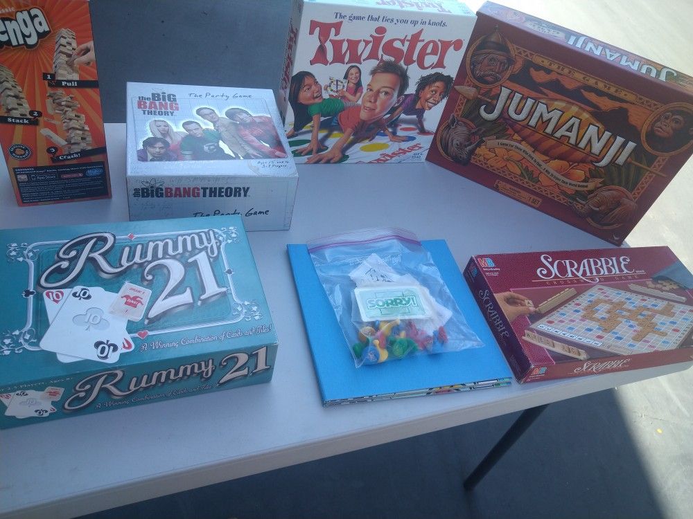 7 board games.