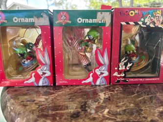 Looney Tunes Marvin the Martian Christmas Ornaments Set of 5