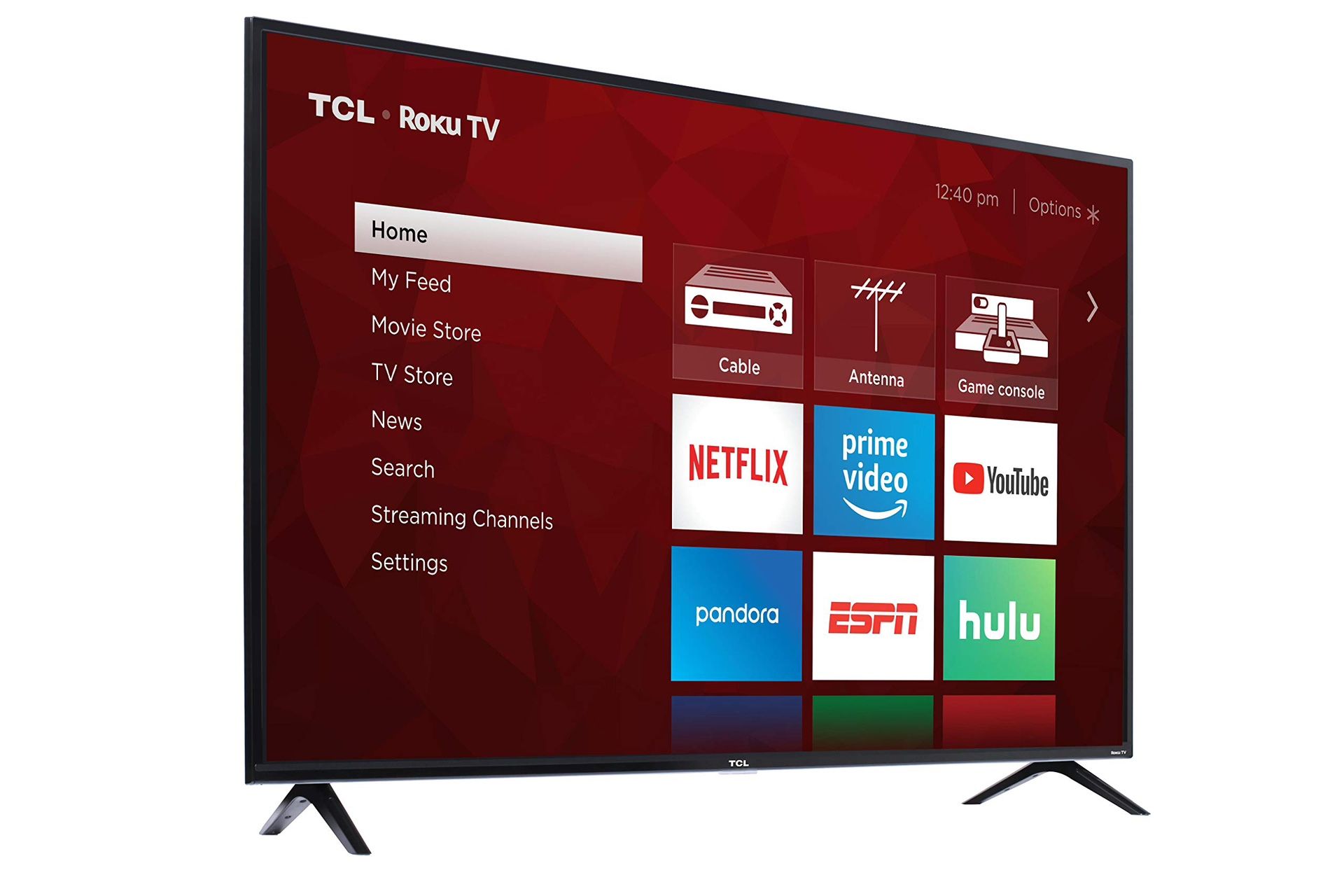 Broken Screen 65” TCL Roku Flat Screen TV