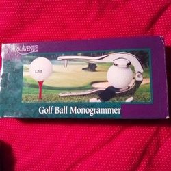 Golf Ball Monogrammer