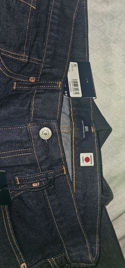 Levi's 502 Men's Taper Jeans Japanese Selvedge Denim Dark Resin Rinse 33x32 NWT
