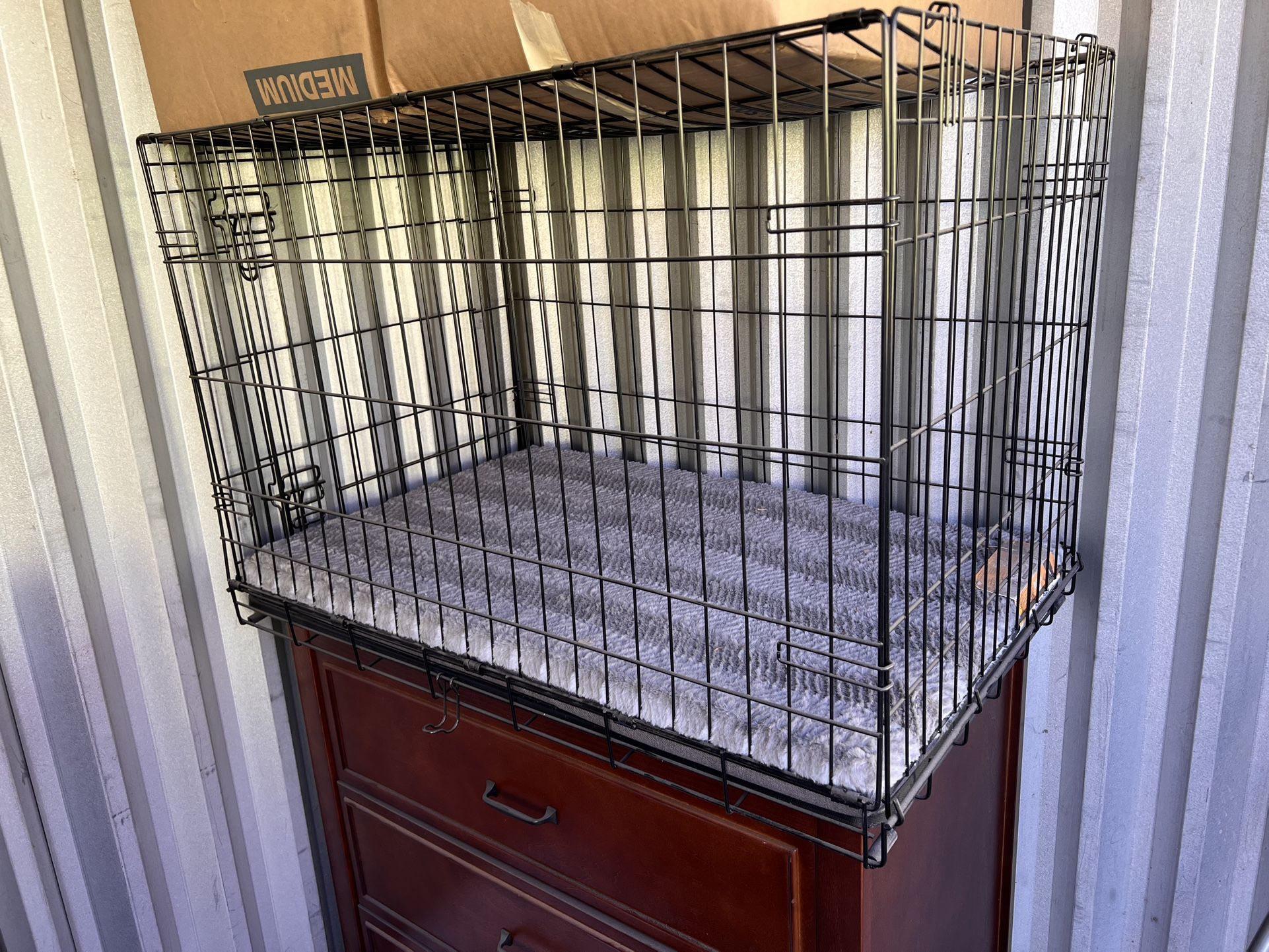 Mini Dog Cage And Pillow