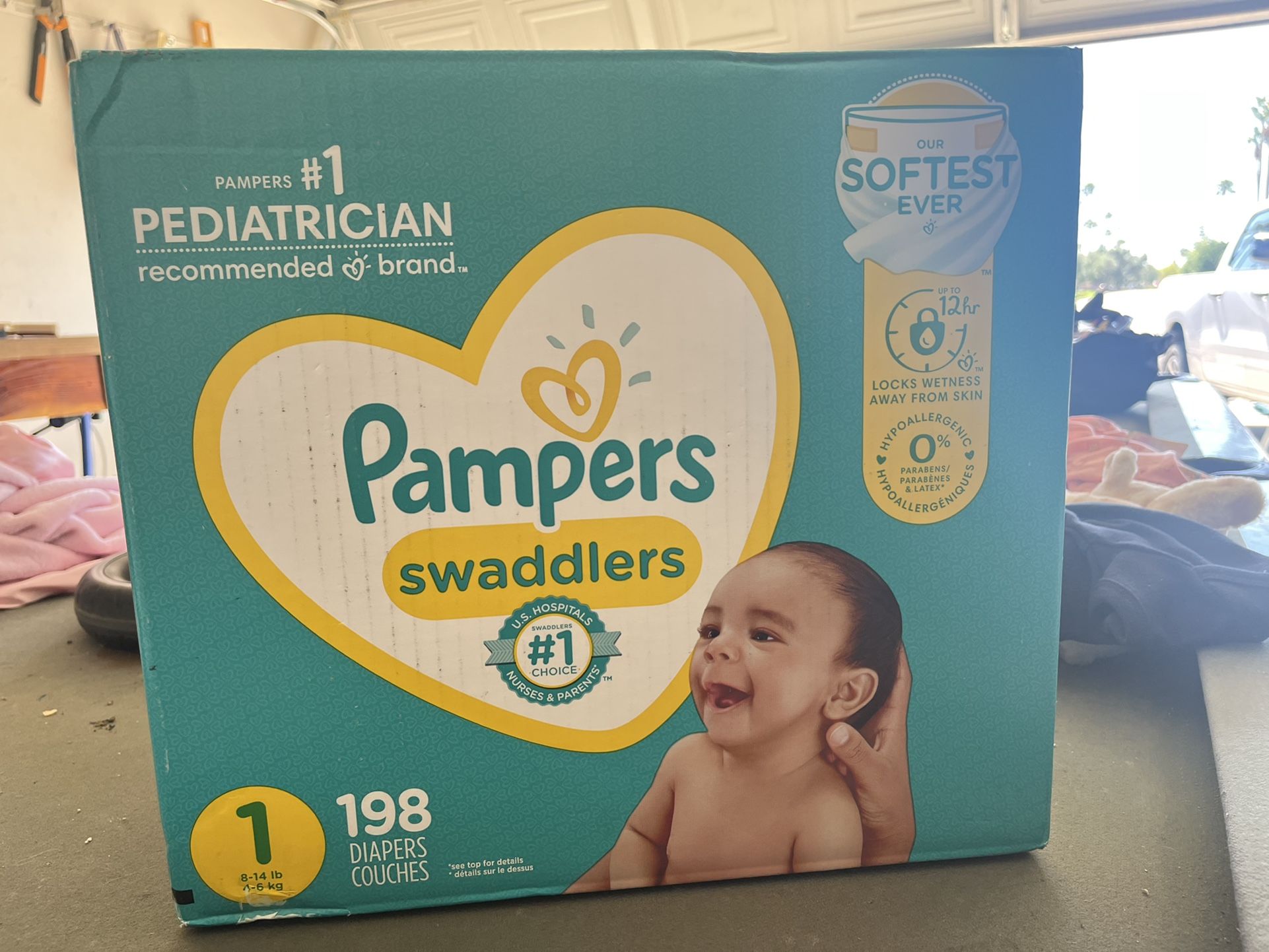 Size 1 Pampers Swaddlers