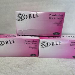 3 boxes of Noble Disposal Gloves Large Size 3 for $10 Brand New (Price Is Firm)