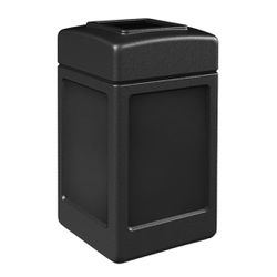 42 Gallon Square Black Waste Container (x6) *USED