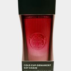 Starbucks 2024 Cold Cup Ornament Keychain