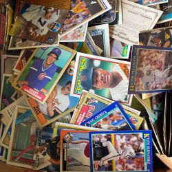 Box Of Vintage Sports Cards