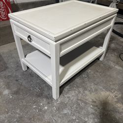 Set of 2 White Nightstands / End Tables – Solid & Sturdy