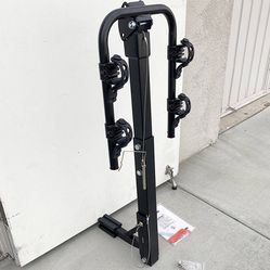 $55 (New in box) Tilt Folding 2-Bike Mount Rack Bicycle Carrier for 1-1/4” and 2” Hitch Cars 70lbs Capacity 