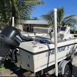 Boat 19Ft With 90hp Johnson And Trailer 